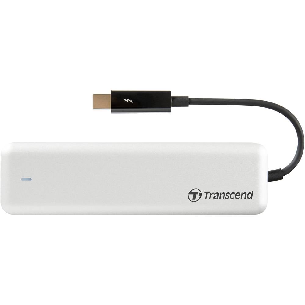Image of Transcend JetDriveâ¢ 855 Mac 960 GB External SSD hard drive Thunderbolt 3 Silver TS960GJDM855